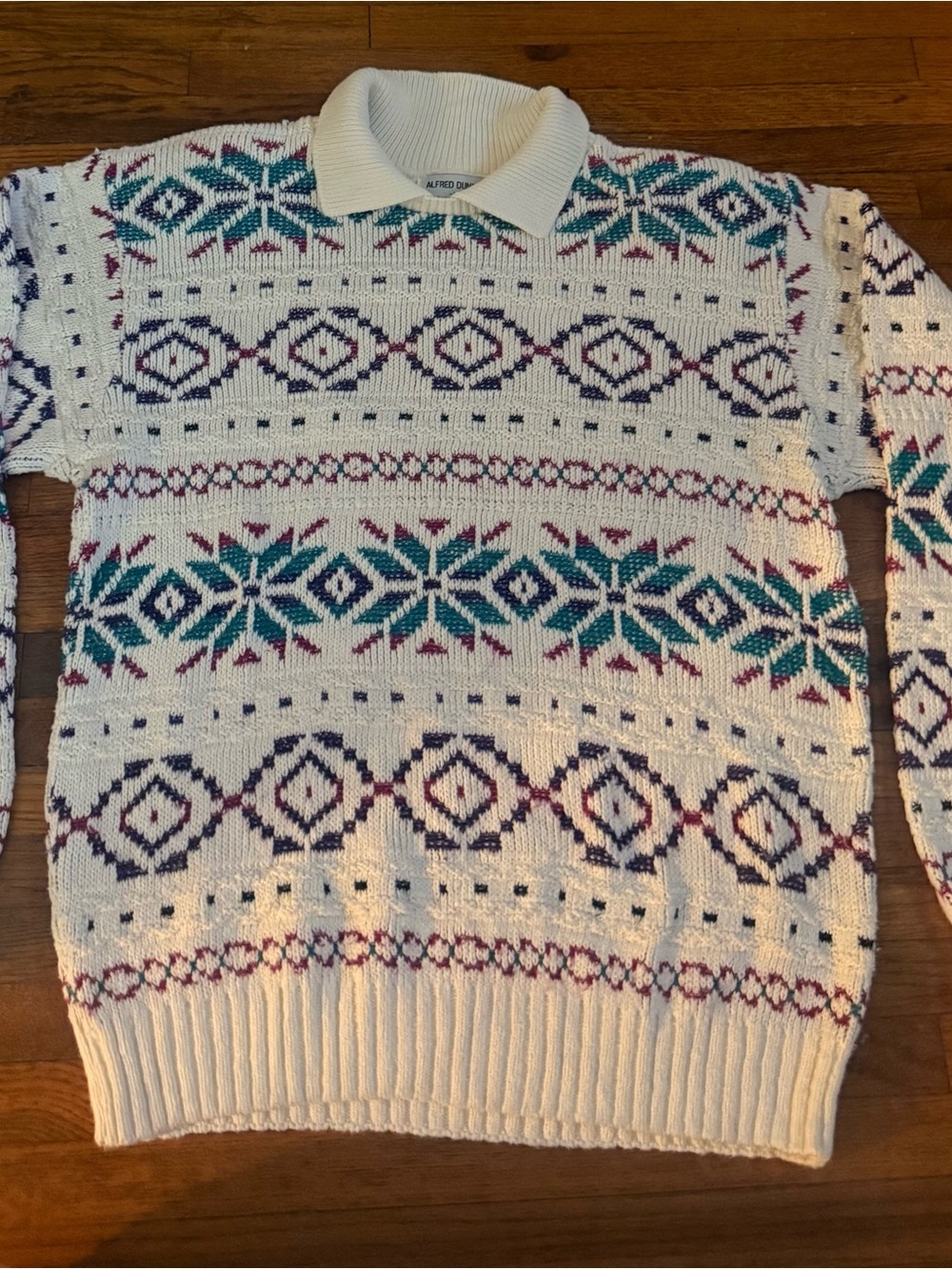 Vintage 90s Alfred Dunner Fair Isle Sweater, Size M